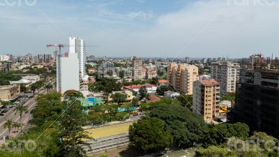 Aerial view of downtown Maputo