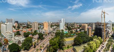 Aerial view of downtown Maputo