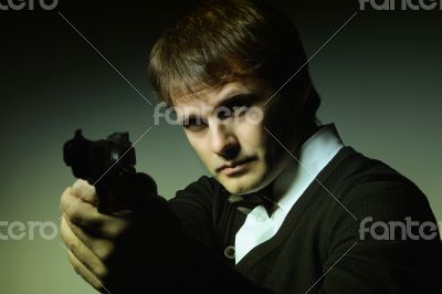 Portreit of a man with a gun #2