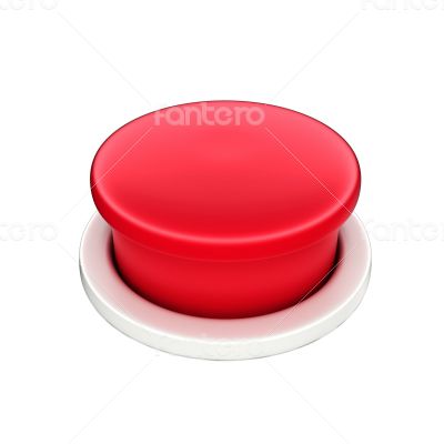 3d shinny and glossy red button