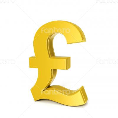 golden shinny euro symbol isolated on white