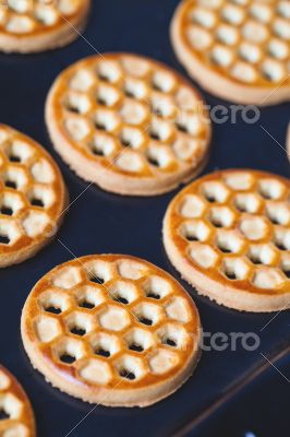 fresh homemade honey cookies 