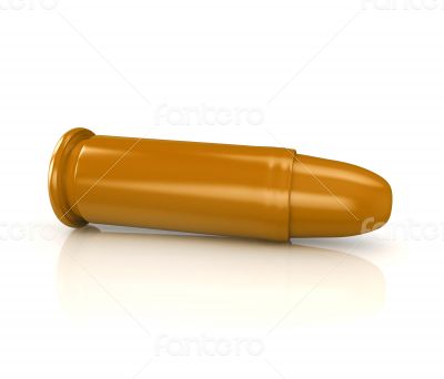 3d glossy and shinny bullet isolated on white 3d glossy and shinny bullet isolated on white