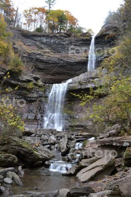 Water falling from the height