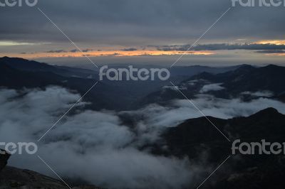 Sunset in Sierra Nevada