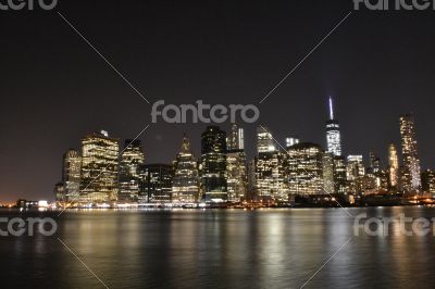 NYC financial district from Brooklyn