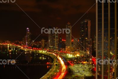 Panama City at night