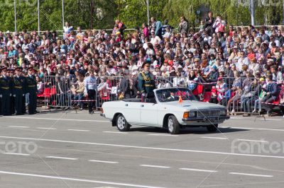 Russian ceremony of the opening military parade