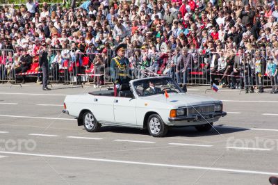 Russian ceremony of the opening military parade