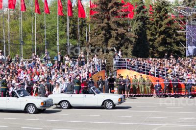 Russian ceremony of the opening military parade