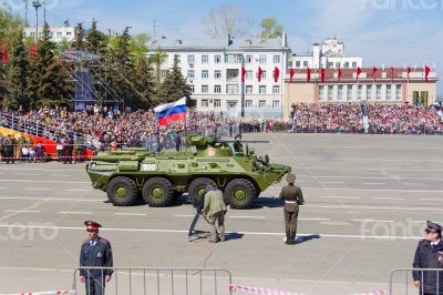 Russian military transport at parade Victory Day Russian military transport at parade Victory Day