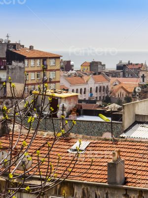 Istanbul, Turkey. April 28, 2011. Typical city landscape.