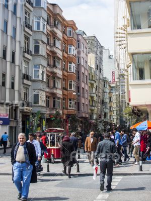 Istanbul, Turkey. Urban view in the spring afternoon