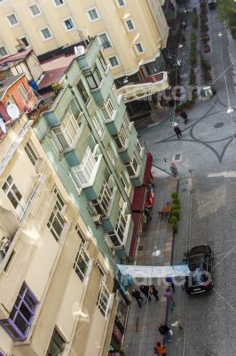 Istanbul, Turkey. Urban view in the spring afternoon.