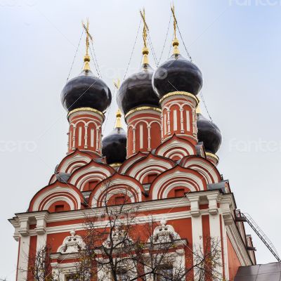 Moscow, Russia. architecture details of an Orthodox church