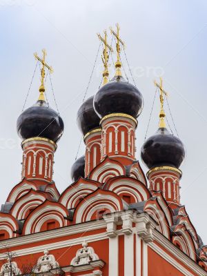 Moscow, Russia. architecture details of an Orthodox church