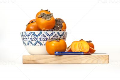 Ripe juicy persimmon