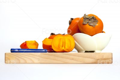 Ripe juicy persimmon