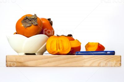 Ripe juicy persimmon