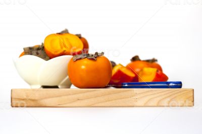 Ripe juicy persimmon