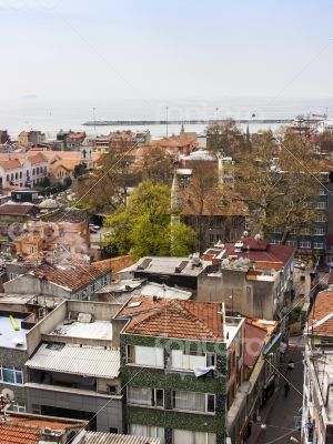 Istanbu. Residentials on the bank of the Bosphorus Istanbu. Residentials on the bank of the Bosphorus