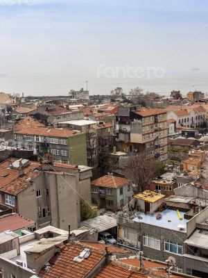 Istanbu. Residentials on the bank of the Bosphorus Istanbu. Residentials on the bank of the Bosphorus