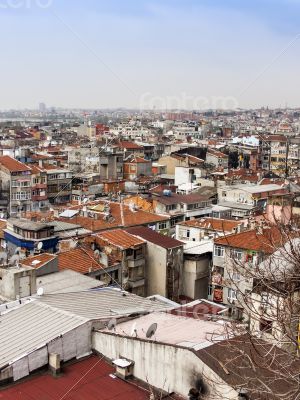 Istanbul, houses on the bank of the Bosphorus