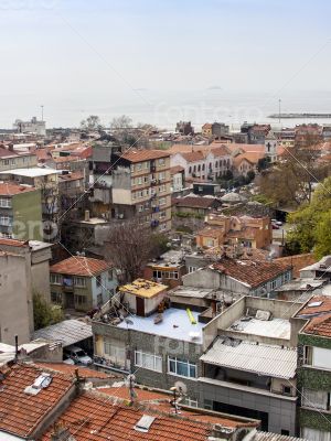 Istanbul, houses on the bank of the Bosphorus Istanbul, houses on the bank of the Bosphorus