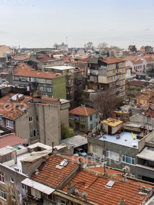 Istanbul, houses on the bank of the Bosphorus