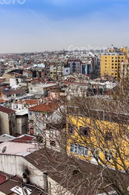 Istanbul, houses on the bank of the Bosphorus
