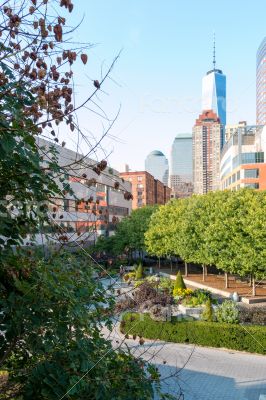 Green space within the concrete jungle