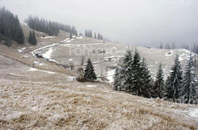 winter calm mountain landscape