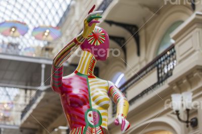 Moscow, GUM historical shop. Exhibition of &quot;Freestyle&quot;