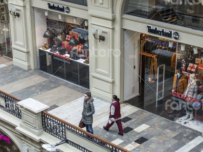 Moscow, Russia. GUM. Interior of a trading floor