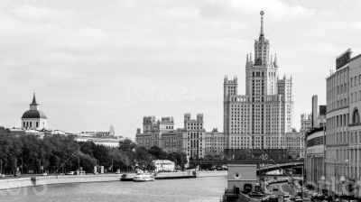 Moscow,  Typical Stalin skyscraper