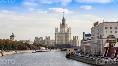 Moscow,  Typical Stalin skyscraper