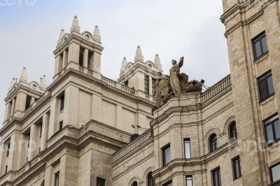 Moscow, Russia. Typical Stalin skyscraper