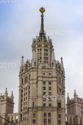 Moscow, Russia. Typical Stalin skyscraper