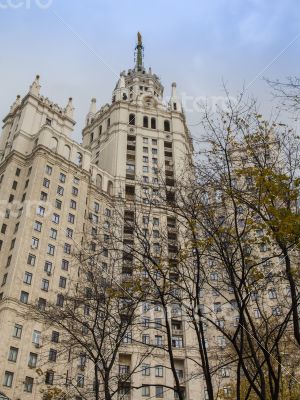 Moscow, Russia. Typical Stalin skyscraper