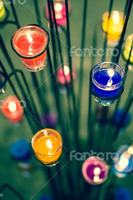 Candle in Glasses