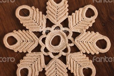 Handmade Lace on the Wood