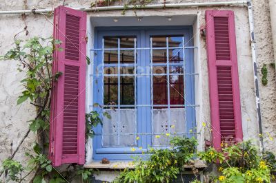 Antibe. Typical architectural details in Provencal style