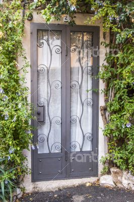 Antibe. Typical architectural details in Provencal style