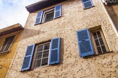 Antibes, France. Typical architectural details 