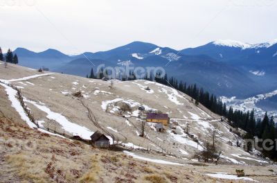 winter calm mountain landscape