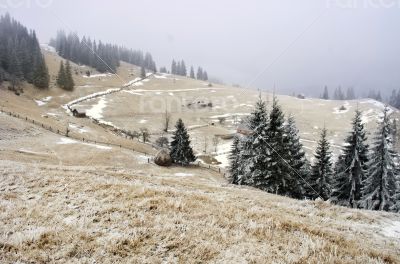 winter calm mountain landscape