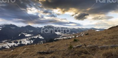 winter calm mountain landscape