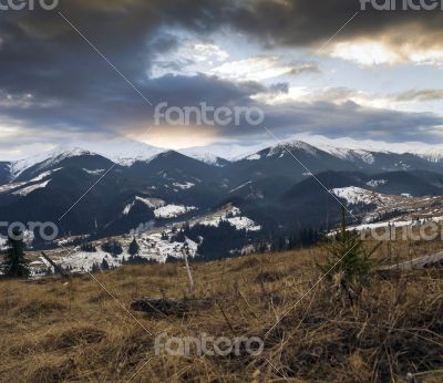 winter calm mountain landscape