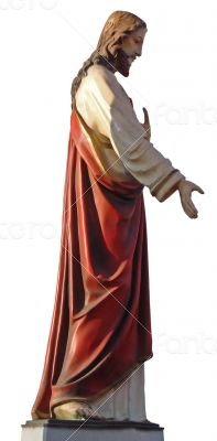 Decorated colrized Figure of Jesus Christ