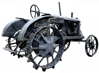 obsolete vintage tractor